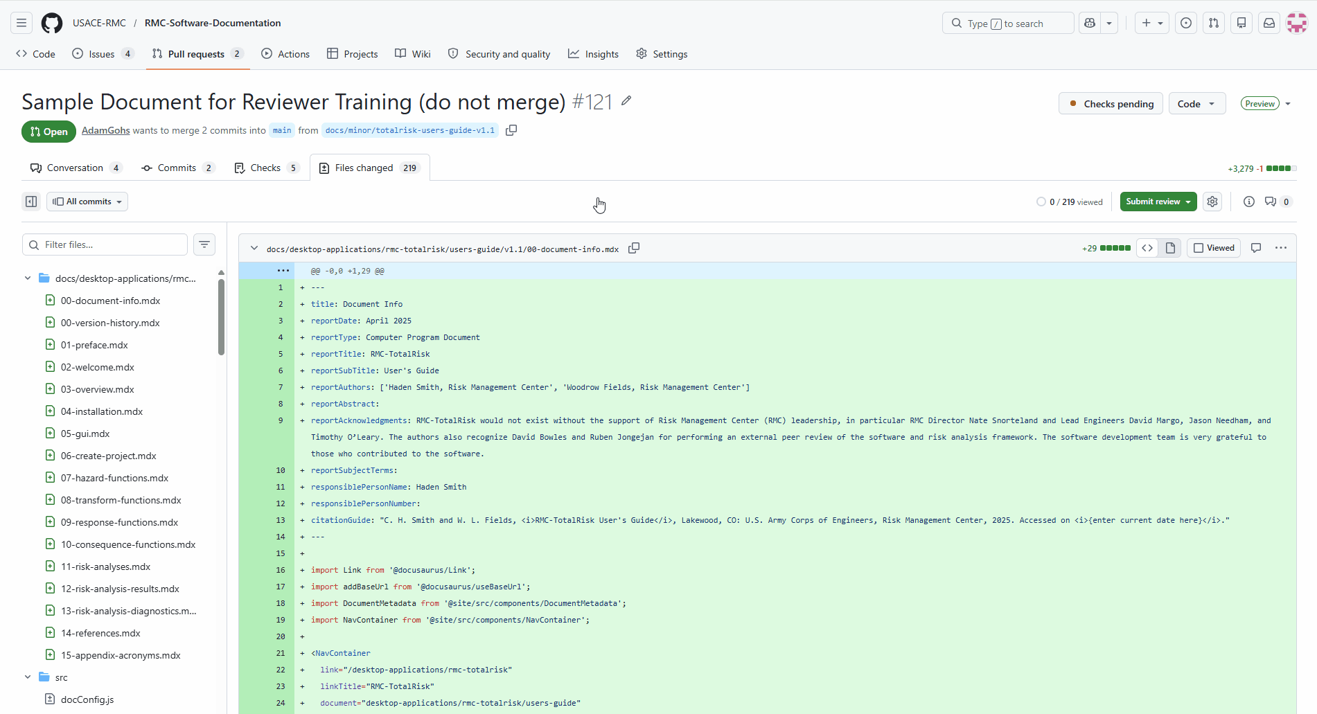 Animation showing how to open the commit selector on the Files changed tab and select a single commit