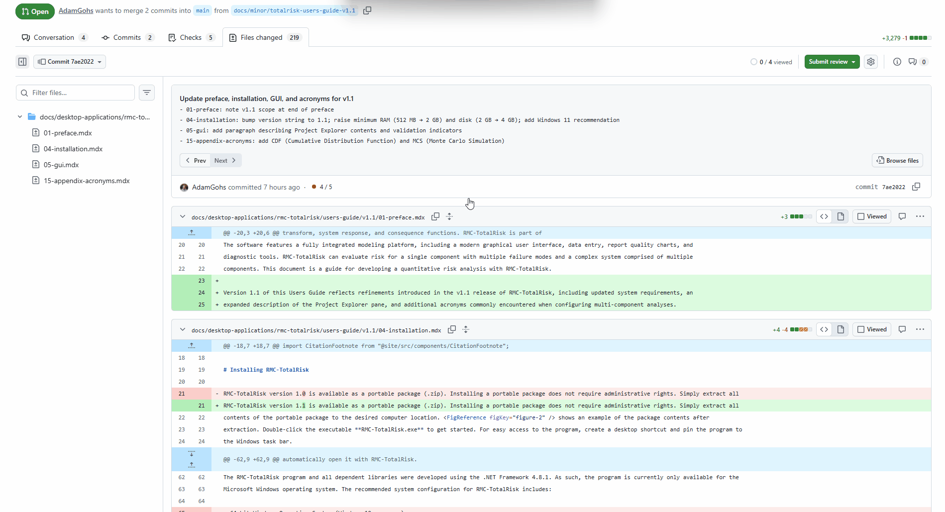 Animation showing the blue plus icon appearing on hover, opening the comment composer underneath the line