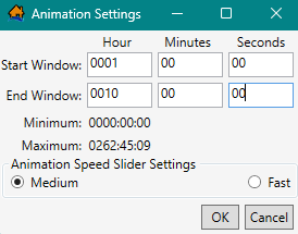 Animation Settings Dialog Box