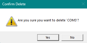 Occupancy Type Editor - Occupancy Types Tree - Confirm Delete Popup Box