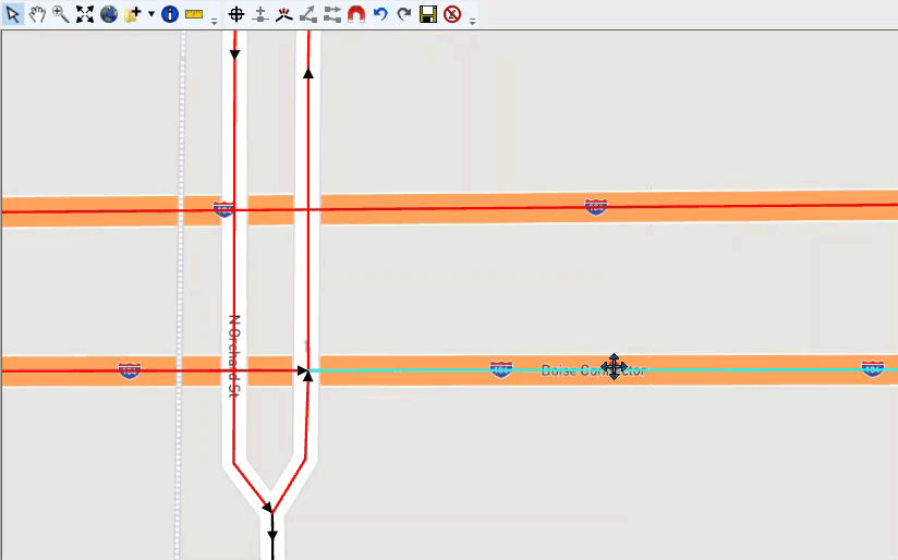 Example: Disconnect Invalid Road Segment Connection with Highway