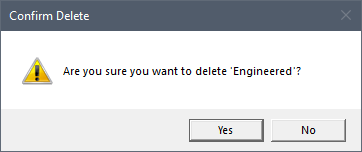 Confirm Delete Message Window