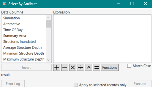 Select By Attribute Dialog Box