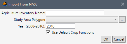 Import From NASS Dialog Box