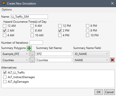 Example: Create New Simulation