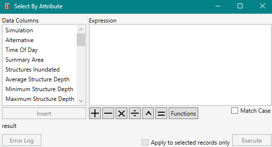 Select By Attribute Dialog Box