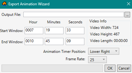 Export Animation Wizard Dialog Box