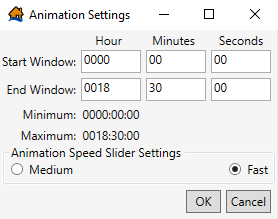 Animation Settings Dialog Box