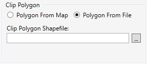 Clip by Polygon Dialog Box - Polygon from File Option