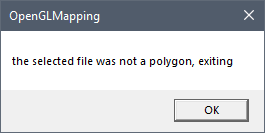 OpenGLMapping Warning Message