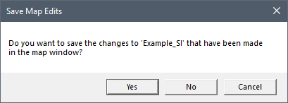 Save Map Edits Message Window