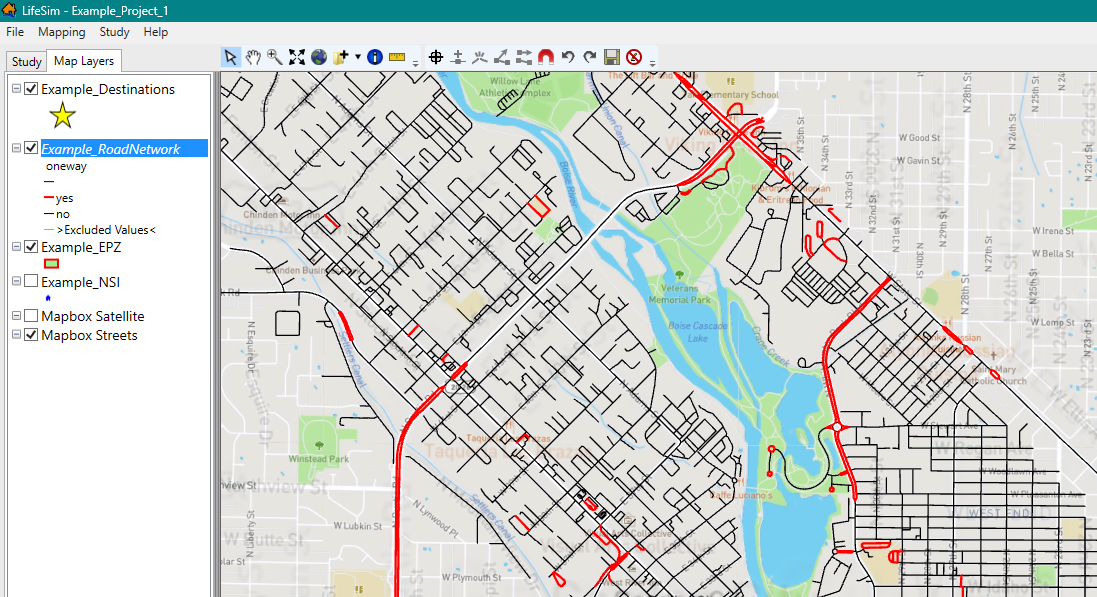 Example Road Network