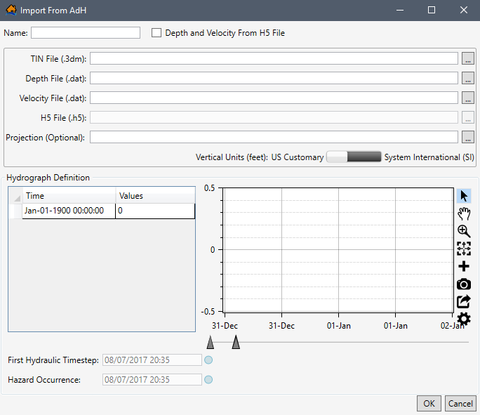 Import From AdH Dialog Box