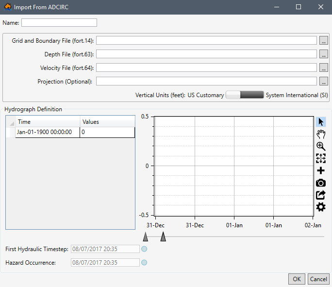 Import From ADCIRC Dialog Box