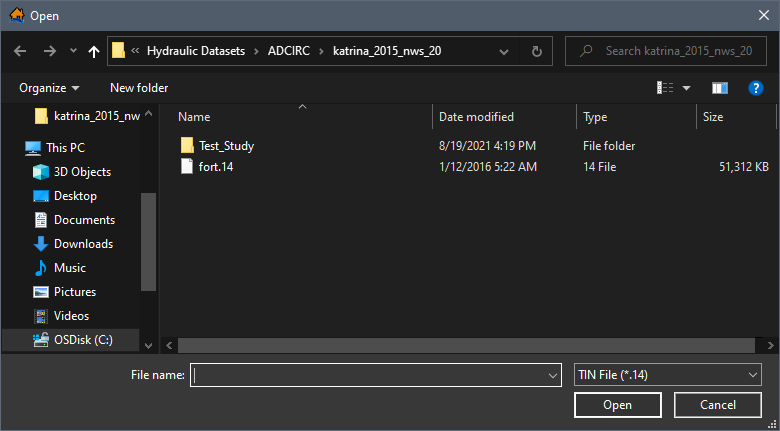 ADCIRC Open Browser Window