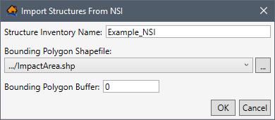 Import Structures From NSI Dialog Box
