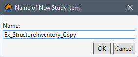 Name of New Study Item Dialog Box