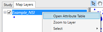 Map Layers - Open Attribute Table
