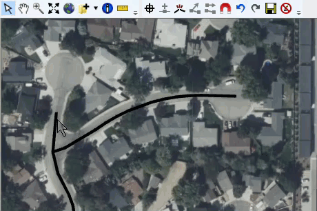 Vertex Editing Mode – Polyline Features