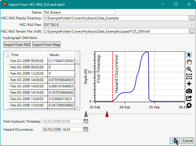 Import From HEC-RAS (5.0 and later) Dialog Box – Completed - Progress Window