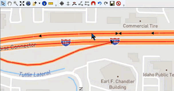 Example: Reverse Selected Features – Shortcut Menu