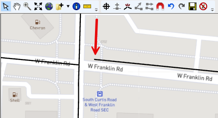 Invalid Connectivity – Road Segment Not Connected to Intersection