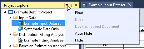 Tools Window Options.