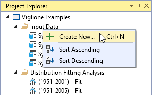 Project Explorer Element Collection Header Right-Click Menu.