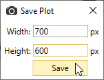 Set the Width and Height of the Plot Image.