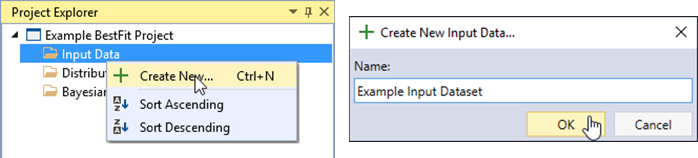 Create New Input Data.