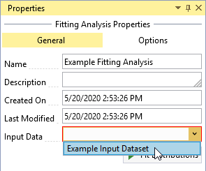 Distribution Fitting Analysis Properties.