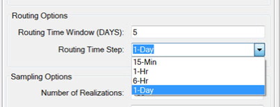Routing options tab.