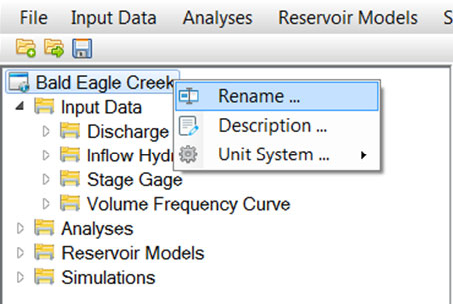 Rename option available when right clicking on project name in project explorer.