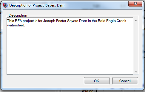 Project description editor.