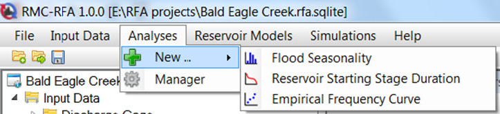 New project component from menu strip.