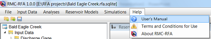 Opening the User's Manual.