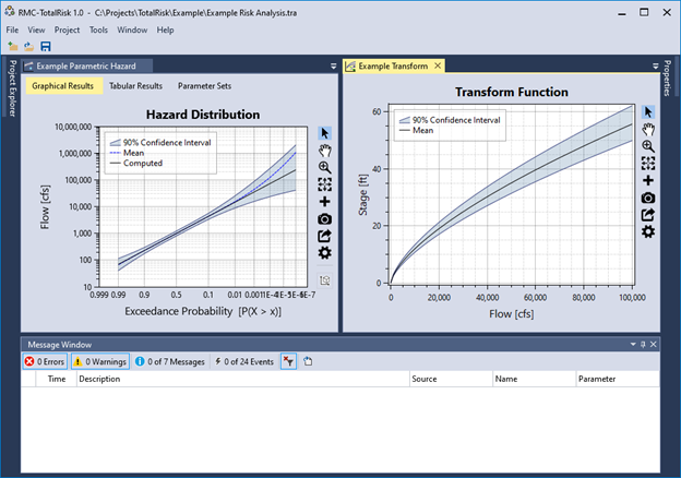 The tabbed document windows are split horizontally displaying separate inputs on the left and the right of the screen.