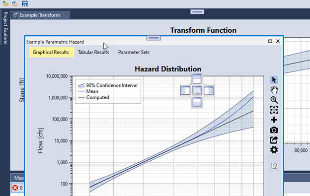 The tabbed document is being moved and relocated using the placement guide.