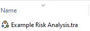 Windows file explorer displaying the correct icon associated with RMC-TotalRisk.